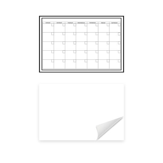 WallPops 36" Message & Calendar Dry Erase Wall Decal Bundle